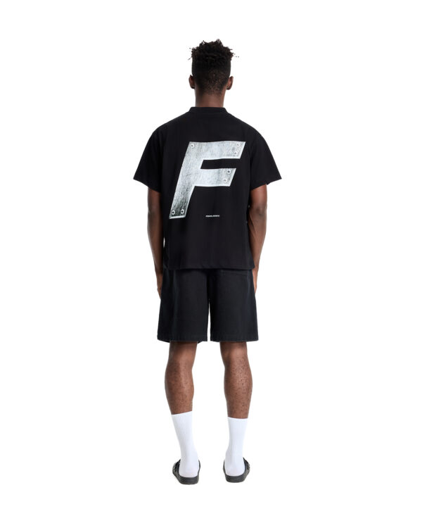 Áo Thun 280GSM Fearless Logo F - Black - FORM Boxy - Ảnh 2