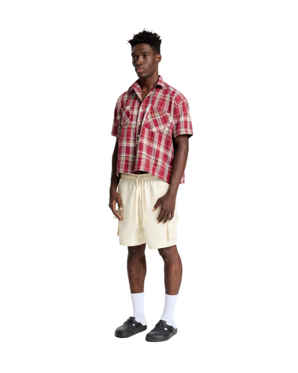 Áo Sơmi BOXY FEARLESS1O - Red Checkered- FORM BOXY - Ảnh 5