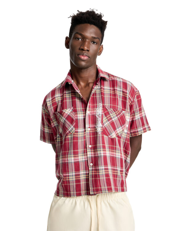 Áo Sơmi BOXY FEARLESS1O - Red Checkered- FORM BOXY - Ảnh 3